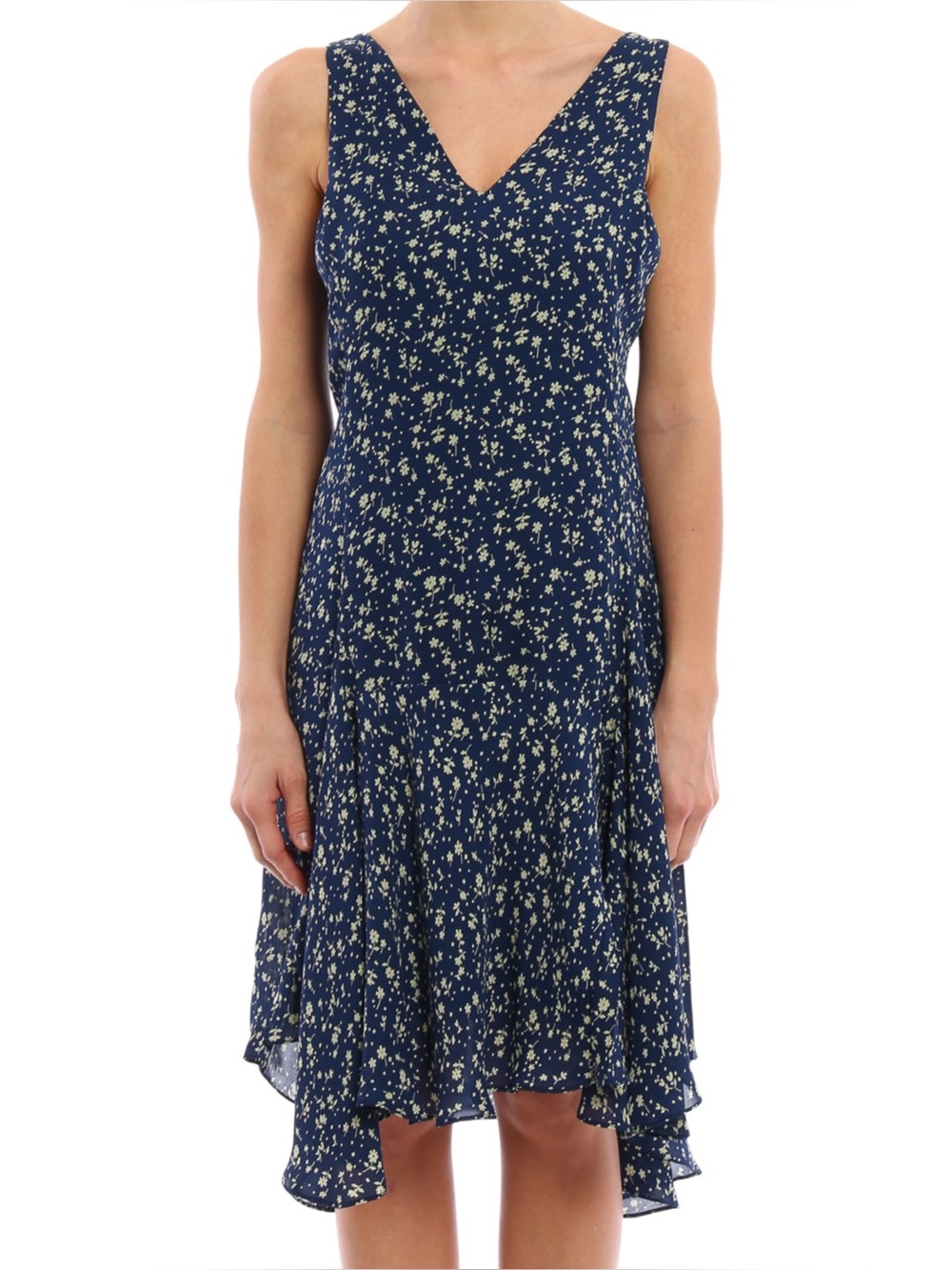 Polo Ralph Lauren Floral Silk Sleeveless Dress